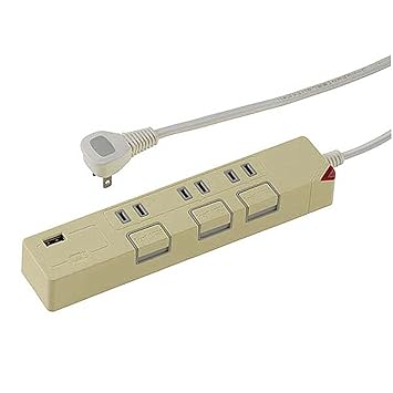 Amazon Co Jp 節電タップ Usb充電ポート 個別押しボタンスイッチ付