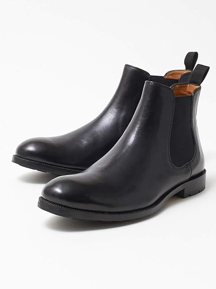 Amazon アルフレッド バニスター シューズ Web限定 カーフレザーサイドゴアブーツ メンズ ブラック 42 26 0cm Alfredo Bannister アルフレッド バニスター ブーツ