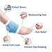 Jaciya 4 Pairs Moisturizing Silicone Gel Heel Socks for Dry Hard Cracked Skin Open Toe Comfy Recovery Socks Day Night Care 5''x2.83''