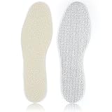 Skyfoot’s Wool Insole, 3 Layers Winter Heated Insole Cold Weather Warm Inserts for Men and Women (White)