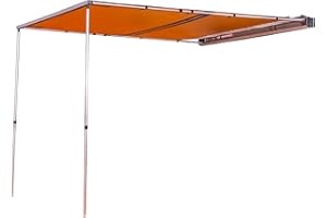 ARB 4x4 Accessories 814411 Retractable Aluminium Awning with Led Light Strip Included 2500x2500mm 8.2 x 8.2 feet Ideal for 4x4 Off Road Adventures, Camping, Outdoor Experience
