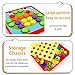 JoyGrow 2 in 1 Button Art Color Matching Mosaic Pegboard Set Toddler Toys Color & Geometry Shape Cognition Skill Learning Educational Toys for Boys Girls (72 PCS Buttons and 24 templates )