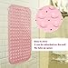 Bath Mat, Bluesim Non Slip Shower Bathtub Mat Non Skid Bath Mat Baby With Mold Resistant Non Sikd Anti slip Powerful Suction Cups & Superior Grip, 16”39”,pink