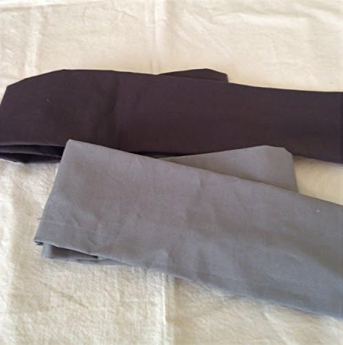 Gray Cotton Fabric Cord Cover Handmade Variety of Shades and Sizes