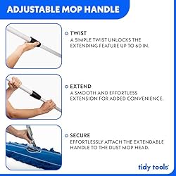 Tidy Tools Commercial Dust Mop & Floor Sweeper, 60