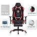 FICMAX Ergonomic Gaming Chair High Back Racing Gaming Chair with Footrest Massage Computer Gaming Chair Reclining Home Office Chair Large Pro Gamer Chair for E-Sports with Headrest and Lumbar Support