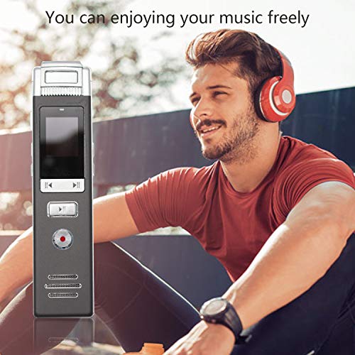 fomei Digital Voice Recorder for Lectures 16GB Voice Activated Recorder with Playback Dictaphone Voice Recorder Pen with USB, Portable for Spy, Meetings, Interviews