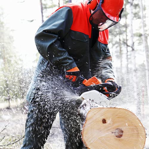 Chainsaw Gloves Saw Protection on Both Hands Back photo 12