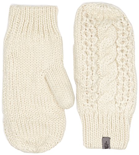 The North Face Cable Knit Women's Mittens Gloves, Vintage White, Large/X-Large