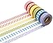 Washi Tape | Evermae Design Co. -- Rainbow Prism Premium Japanese Washi Tape, Set of 6 Rolls