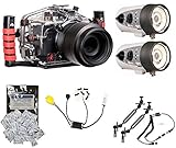 5D Mark III Canon Underwater Camera Housing 6871.03 w/ Dual DS-161 Strobes Package by Ikelite w/ Free Leak Sensor & Absorbers