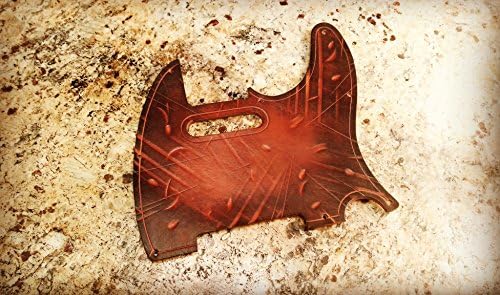 Leather Pick Guard - Fender Telecaster - Hand Tooled - USA and MIM Tele Models
