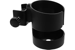 BESPORTBLE Drum Stand Cup Holder: Microphone Stand Clamp On Water Bottle Holder - Clamp Beverage Mount for Singers, Stage Per