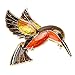 Diamondo Retro Bird Brooch Rhinestone Diamond-Bordered Delicate Alloy Flyer 4038mm