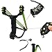 Professional Slingshot Hunting Kit for Adult,50 Qty Steel Slingshot Ammo Balls Quality Outdoor Slingshots Rubber Bands -Replacement Bands and Flashlight Shelf by Everydlife (Black)