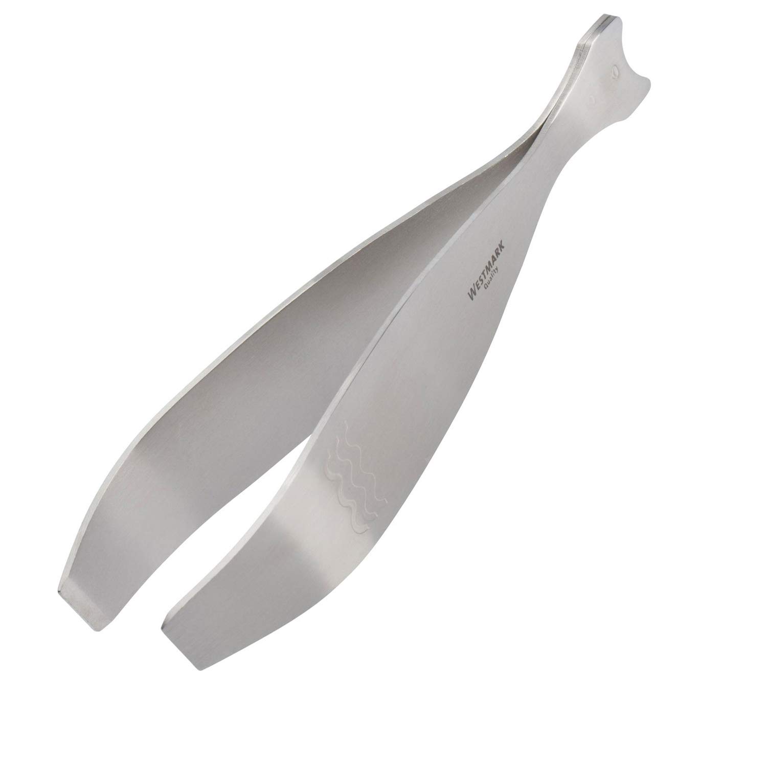 Westmark Fish Bone Tweezers, with Scale Embossing and Fin-Shaped Tweezer End, Stainless Steel, Length: 13.8 cm, Silver, 66082280