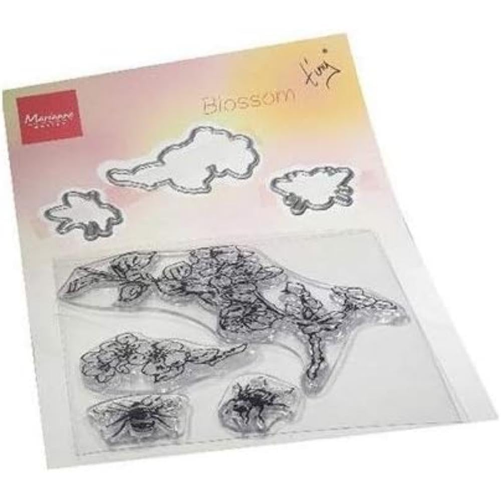 Marianne Design Clear, Tiny's Blossom, for Stamping Cardmaking Arts and Crafts, One Size