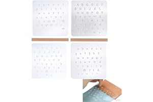 Ouliget Leather Stamping Tools,Leather Carving Kit with Letters and Numbers Saddle Making Stamp Punch Set for DIY Crafting Em