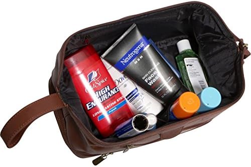 AmeriLeather Leather Toiletry Bag