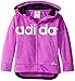 adidas Little Girls' Track Jacket, Purple, 5