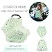 Nursing Cover & Baby bibs & Carry bag with STYLISH birdies print Premium quality material Wide SUPER SOFT breathable breastfeeding cover Great baby shower gifts for mommy