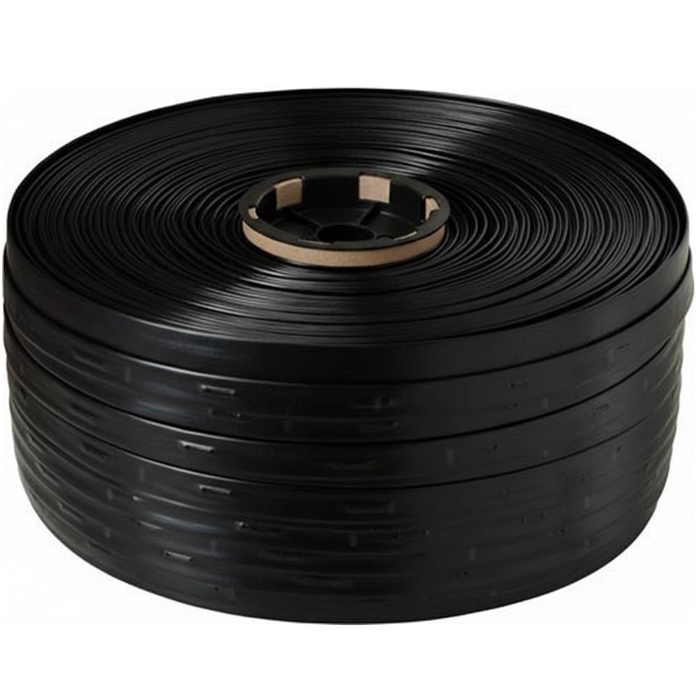 Suinga DRIP IRRIGATION TAPE 16 MM, 125 METERS. Drippers every 30 CM. Flat pipe with flow rate 1.16 liters per hour, black