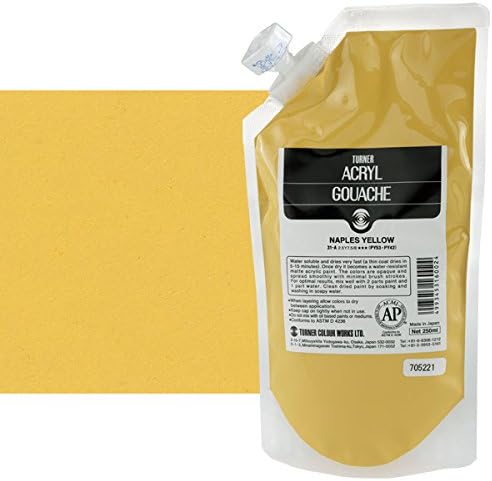 Turner Acryl Gouache Matte Acrylics Naples Yellow 250ML