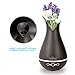 Essential Oil Diffuser, Aickar 400ml Wood Grain Aromatherapy Diffuser, Ultrasonic Cool Mist Humidifiers with Auto Shut-off Function, Vase Look Decoration for Office & Bedroom, Baby Room, Study, Yoga,