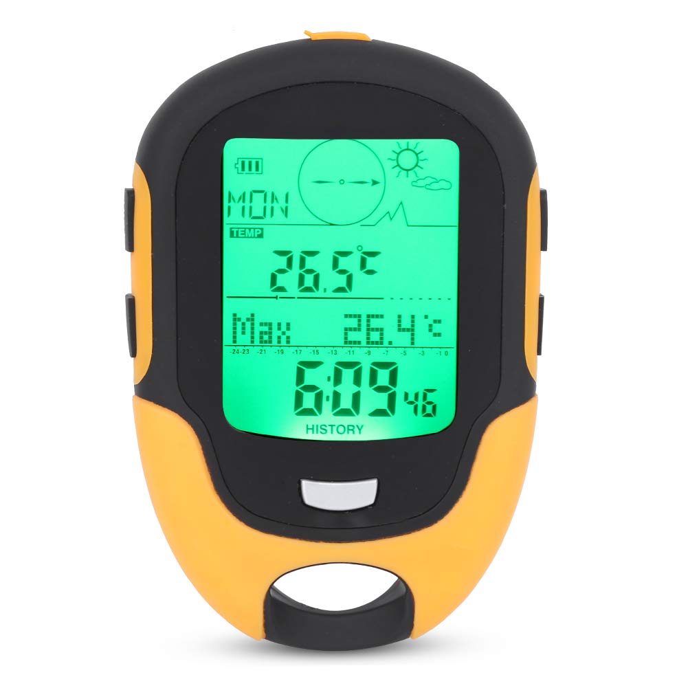 Photo 1 of Multifunctional Altimeter, Outdoor Multifunctional Car Altimeter Barometer Thermometer Hygrometer Other Fishing Tools and Accessories