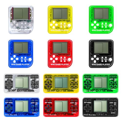 SSRMX 12Pcs Video Game Party Favors for Kids, Mini Game Keychain Arcade Party Favors Birthday Supplies Classroom Prizes for Boys and Girls