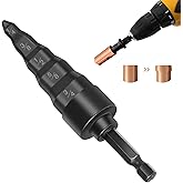 HVAC Repair Tool, Swage Tube Expander 5 in 1 Air Conditioner Copper Pipe Expander Swaging Drill Set Copper Tubing Tool with 1
