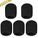 (5 Pack) Thicken Microphone Windscreen, Upgraded Foam Mic Cover, Professional Pop Filter for Your Recording, Broadcasting and Audio (Black)