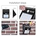 BAXIA TECHNOLOGY 12 LEDs Bright Security Wireless Motion Sensor Solar Night Lights - Waterproof for Outdoor Garden Wall (3-pack)