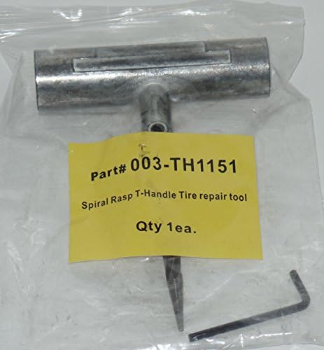 5 Pieces Spiral Rasp T Handle Tire Repair Tool , Zinc Alloy Material