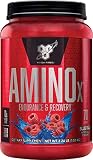 BSN Amino X Muscle Recovery & Endurance Powder with BCAAs, 10 Grams of Amino Acids, Keto Friendly, Caffeine Free, Flavor: Blue Raspberry, 70 Servings (Packaging May Vary)