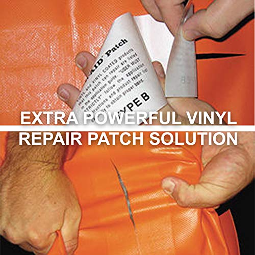 TEARAID Vinyl Repair Kit, Type B Clear Patch for Vinyl and Vinyl
