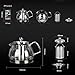 Toyo Hofu Heat Resistant High Borosilicate Clear Glass Teapot with Stainless Steel Infuser and Lid, Tea Kettle Stovetop, 27 Oz /800 ml