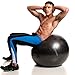 SmarterLife Workout Exercise Ball for Fitness, Yoga, Balance, Stability, or Birthing, Great as Yoga Ball Chair for Office or Exercise Gym Equipment for Home, Non-Slip Design (55 cm, Purple)