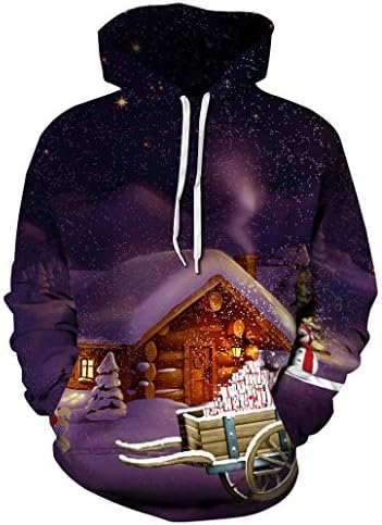 Unisex Funny Print Ugly Christmas Sweater Jumper