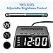 Dual Alarm Clock with USB Charger,Alarm Clock Charging Station Dock with 3 AC Outlets & 4 USB Ports Surge Protector, 6ft Extension Cord, USB Bedside Alarm Clock for Bedrooms Home Dorm Hotel,UL Listed