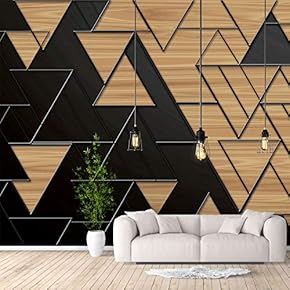 BRAND_NAMEWall Murals for Bedroom Abstract Geometric Theme Removable...