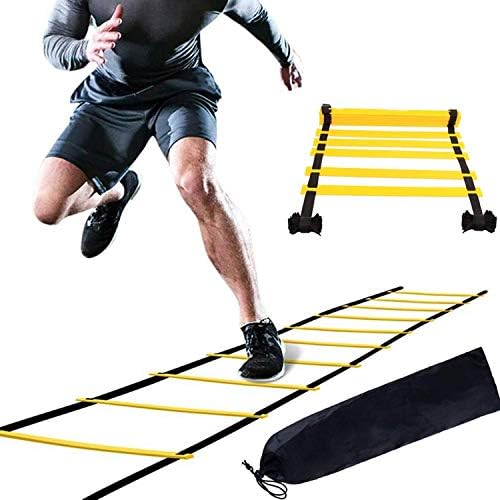 ラダー トレーニング アジリティラダー 厚4mm 6m 税込 12枚 幅42cm 野球 サッカー アップ 瞬発力 敏捷性 連結可能 スポーツ 練習 スピードラダー 収納袋付