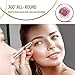 Eyebrow Hair Remover, Painless Portable Precision Electric Eyebrow Hair Trimmer, Eyebrow Hair Removal Razor with Light, Rose Gold (Batteries not included)
