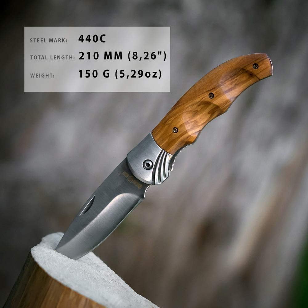 Gentleman’s Folding Knife Pocket Knife Knives Knofe Wood Handle Sharp Blade - Pocket Knife for Men - Best Folder for Camping Hunting - EDC and Outdoor Gear - Birthday Christmas Gifts for Men 6651 : Sports & Outdoors