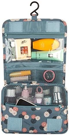 Prime Clearance Sale &amp; Deals Day 2017-easygogo® Daisy Pattern Travel Hanging Toiletry Pouch Bag Make Up Bag Hanging Toiletries Bathroom Travel Bag Organizer for Women(Blue)