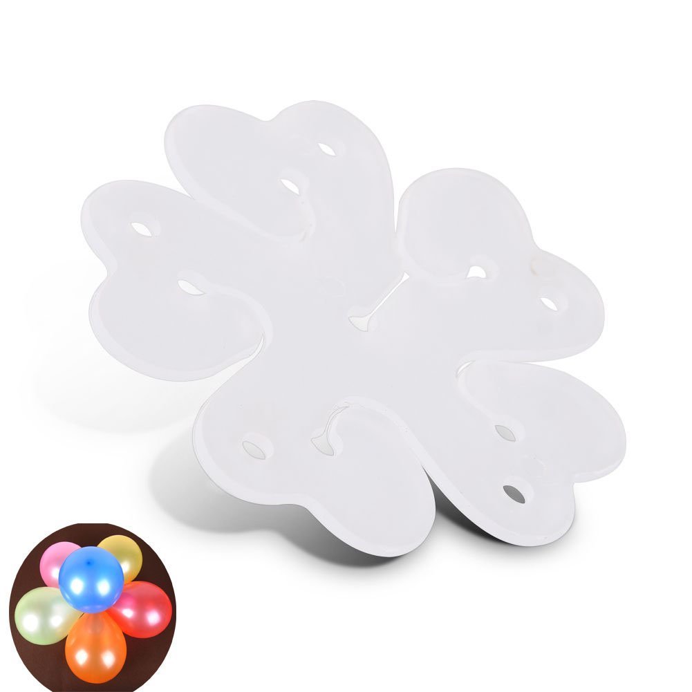 mciskin 60 PCS Portable Flower Shape Balloon Clips Holder for Wedding Event Decorations Birthday Party Supplies