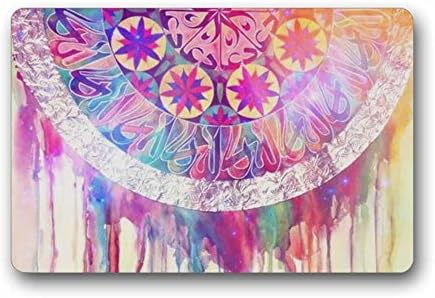 Custom Dream Catcher Colorful Machine-washable Door Mat Indoor/Outdoor Doormat Size 23.6(L) x 15.7(W)