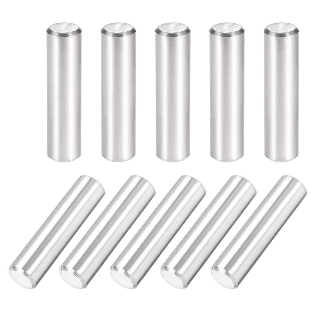 TA-VIGOR 10Pcs 10mm x 40mm Dowel Pins, 304 Stainless Steel Shelf Support Cylindrical Pin Pegs Shelf Support Pegs Fasten Elements for Furniture, Cabinets, and Mechanical Applications