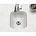 Houzer Porcela White Porcelain Enamel Steel Kitchen Sink: 17 Inch Undermount Single Bowl Sink, Durable & Versatile, Essential for Home and Apartment: PCB-1750 WH