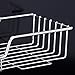 iPEGTOP Rectangle Bath Shelf Shower Caddy with Strong Suction Cups, Razor Holder Shampoo Bathroom Accessories Organizer - Rustproof Stainless Steel
